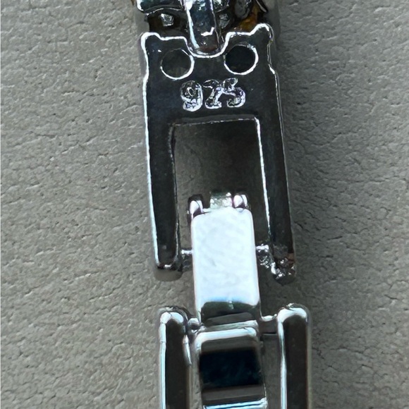 925 Sterling Silver Citrine Yellow Tennis Bracelet - Picture 6 of 8